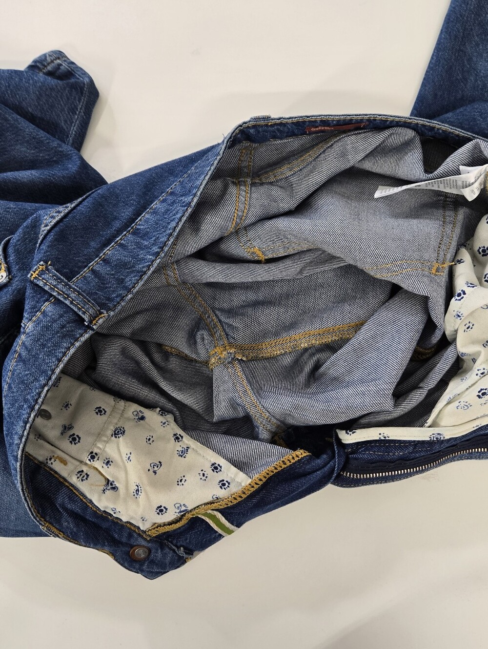 Anthropologie Pilcro The Breaker Barrel Leg Jeans Baggy Pleated Tapered Camo 30 - Picture 14 of 17